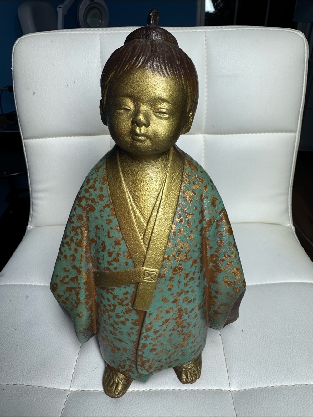 Japanese Muga Doji
Selflessness Child Cast Iron
Okimono Figurine